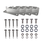 HQST Solar Panel Mounting Z Brackets with Nuts and Bolts -- 4 Sets of RV, Boat, Roof, Wall and other Off Gird Installation