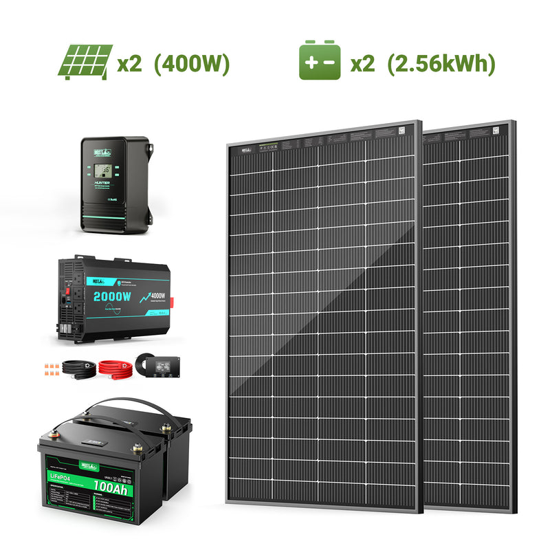 HQST RV Core Components Kit 400W 2.56kWh