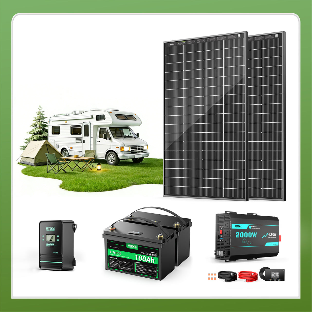 [Pre-Sale | Ships May 29] HQST RV Core Components Kit (400W | 2.56kWh)