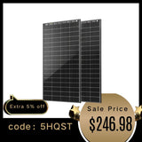 Bifacial 200 Watt N-Type 16BB Monocrystalline Solar Panel with All-Black Design