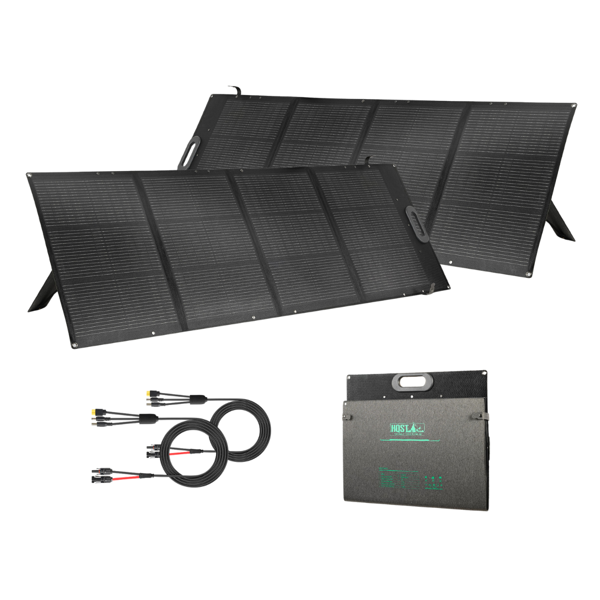 Ultra-Light 100W & 200W Foldable Portable Solar Panel | Up to 25% Cell Efficiency, IP67, 3-in-1 Adapter Cable