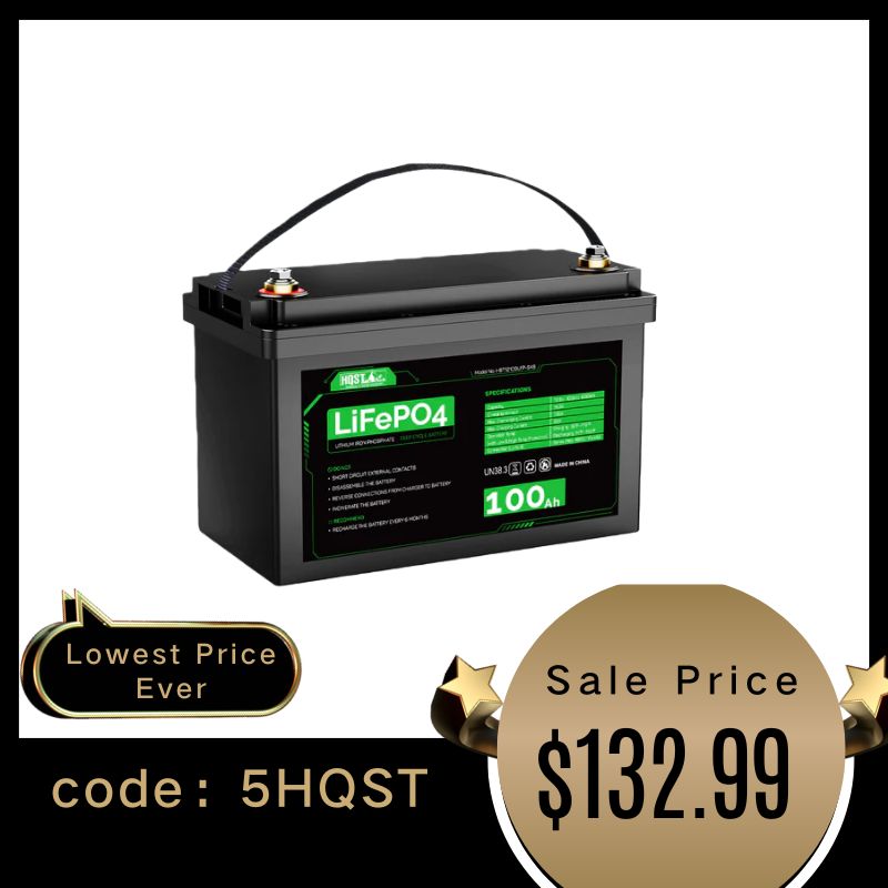 12V 100Ah LiFePO4 Lithium Iron Phosphate Battery