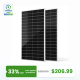HQST 200W N-Type Solar Panel | 13% Smaller, 14.5% Lighter