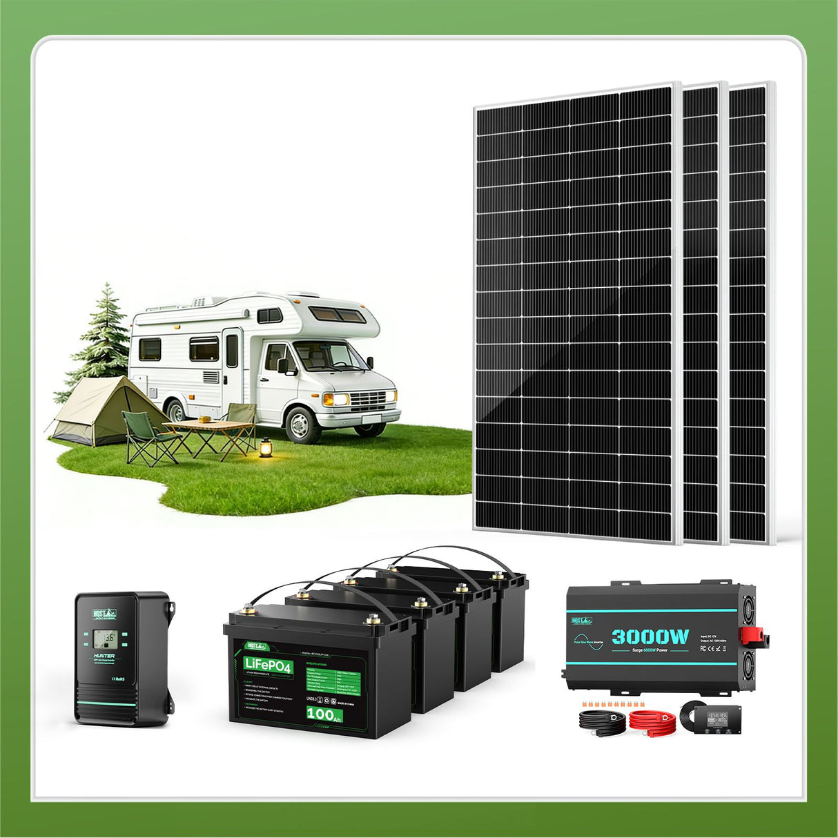 HQST RV Core Components Kit (600W | 5.12kWh)