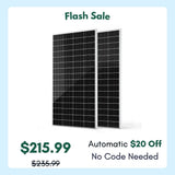 HQST 200W Compact N-Type Solar Panel | 25.4% Efficiency, 14.5% Lighter