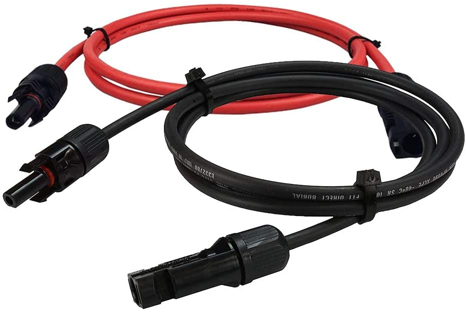 HQST Solar Panel Extension Cable with Male to Female Solar Connectors 
