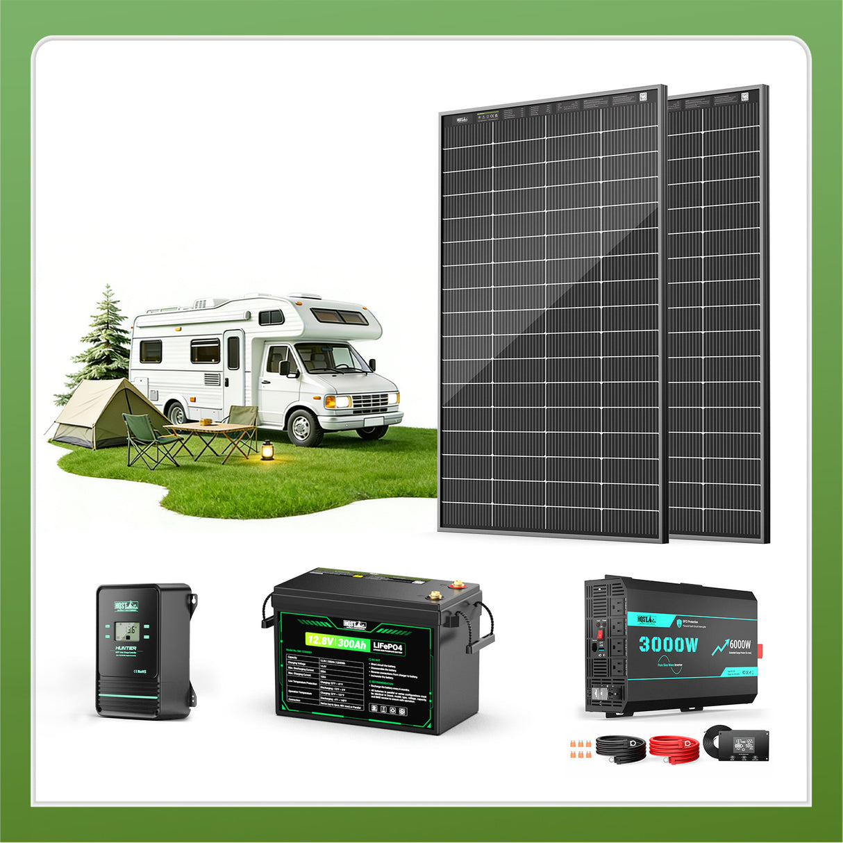 HQST RV Core Components Kit (400W | 3.84kWh)