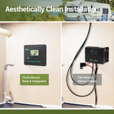 30A 12V/24V PWM Flush Mount Solar Charge Controller - Negative Ground
