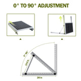 Adjustable Solar Panel Tilt Mount Brackets kit 28inch Support up to 150 Watt Solar Panels 