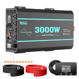 HQST 2000W 12V Pure Sine Wave Inverter with LCD Display and Wired Remote Control
