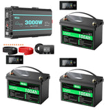 HQST 3000W 12V Pure Sine Wave Inverter with LCD Display and Wired Remote Control