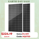 HQST 200W Compact N-Type Solar Panel | 25.4% Efficiency, 14.5% Lighter