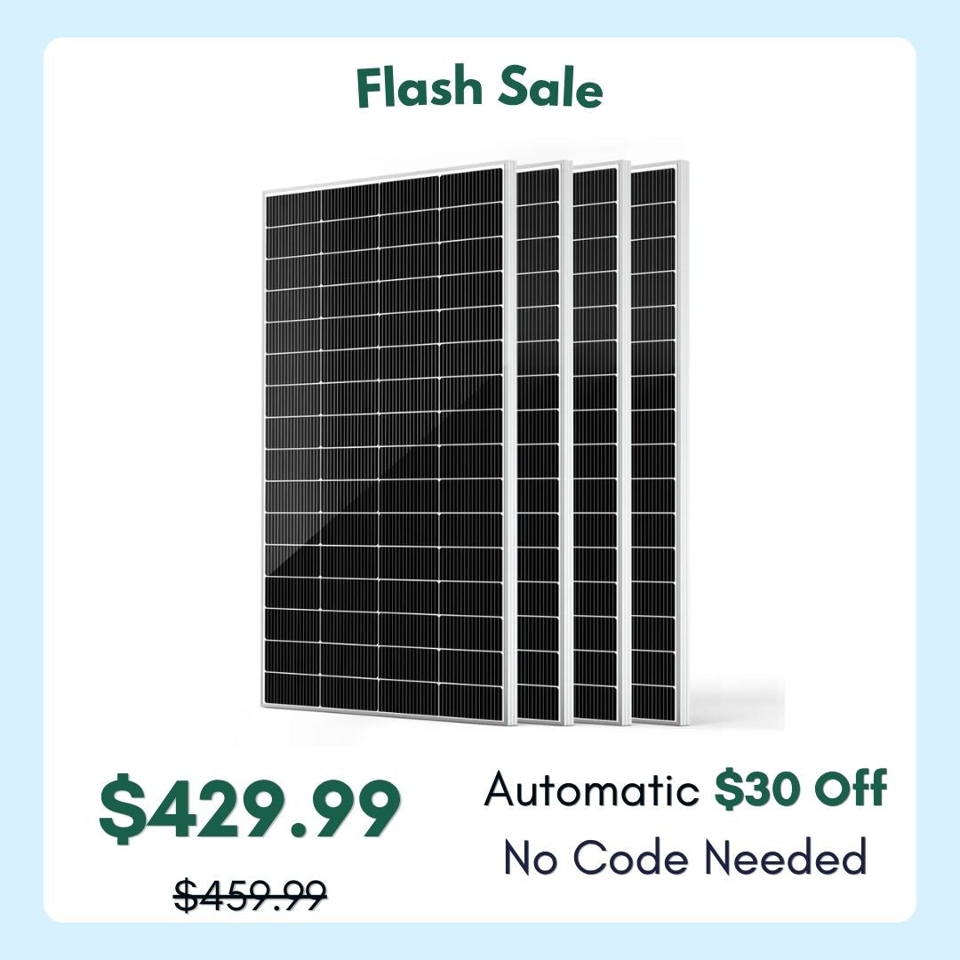 HQST 200W Compact N-Type Solar Panel | 25.4% Efficiency, 14.5% Lighter