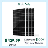HQST 200W Compact N-Type Solar Panel | 25.4% Efficiency, 14.5% Lighter