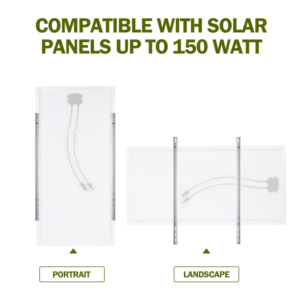 Adjustable Solar Panel Tilt Mount Brackets kit 28inch Support up to 150 Watt Solar Panels 