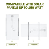 Adjustable Solar Panel Tilt Mount Brackets kit 28inch Support up to 150 Watt Solar Panels 