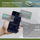 60A MPPT Solar Charge Controller with Li-Ion Battery Low Temp Protection, Parallel Charging, and Bluetooth
