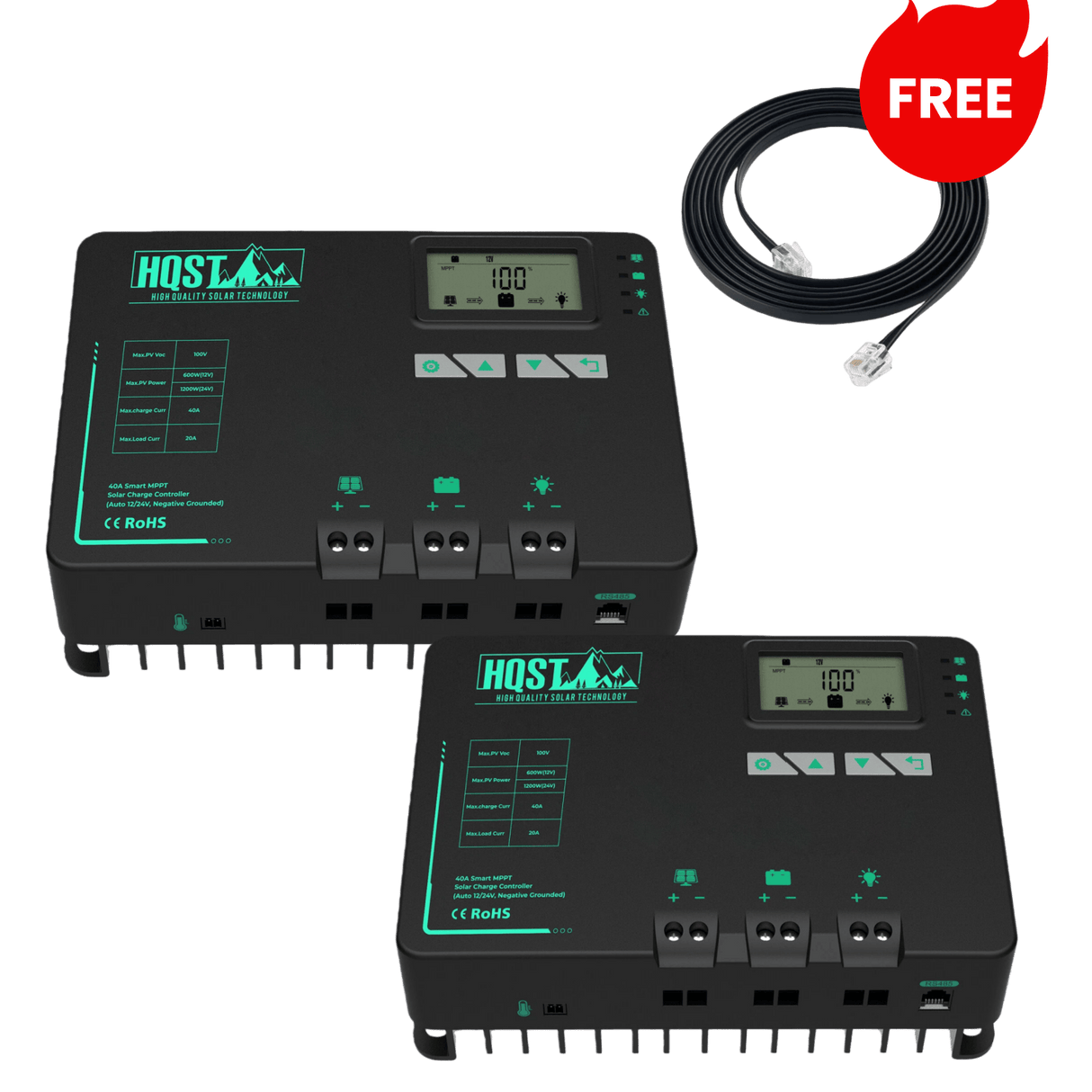 20A MPPT Solar Charge Controller with Parallel Charging & Bluetooth