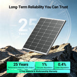 Long-Term Reliability You Can Trust. 25 years performance warranty, 80% output.