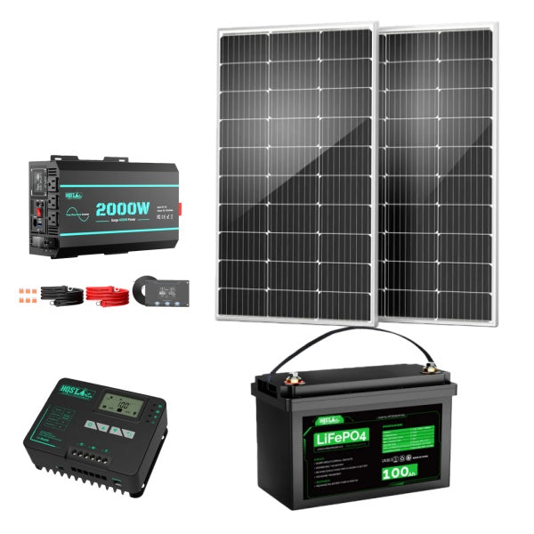 HQST 1.28kWh Off-Grid RV Solar Power Kit