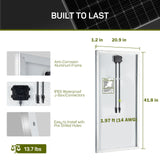 Solar panel kit with PWM charge controller