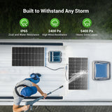 HQST 200W 2 Packs 100W 12V 9BB Monocrystalline Solar Panel