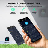 HQST 60A MPPT Solar Charge Controller with Smart APP Control, LiFePO4 Battery Low Temp Protection, and Parallel Charging