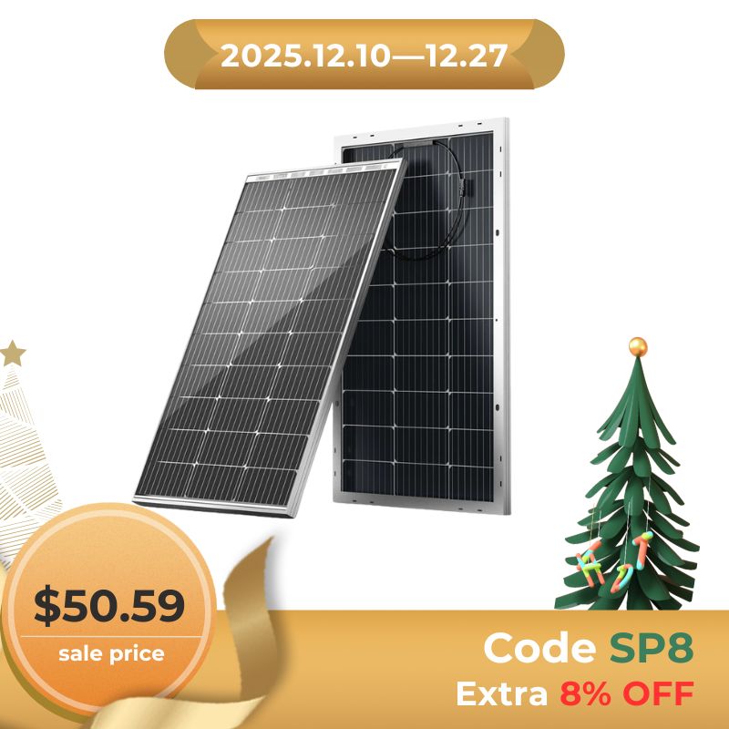 Bifacial 100W 12V 9BB Monocrystalline Solar Panel
