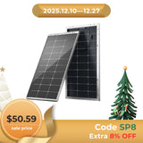 Bifacial 100W 12V 9BB Monocrystalline Solar Panel