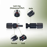 Solar Connectors for Solar Panels Male & Female