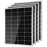 【New Compact Square Size】100 Watt 12 Volt 9BB Cell Monocrystalline Solar Panel