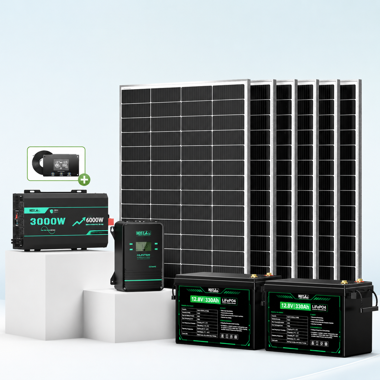 HQST RV Core Components Kit (1200W | 7.68kWh)