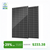 HQST Bifacial 200W Compact N-Type Solar Panel | 25.4% Efficiency, 13% Smaller