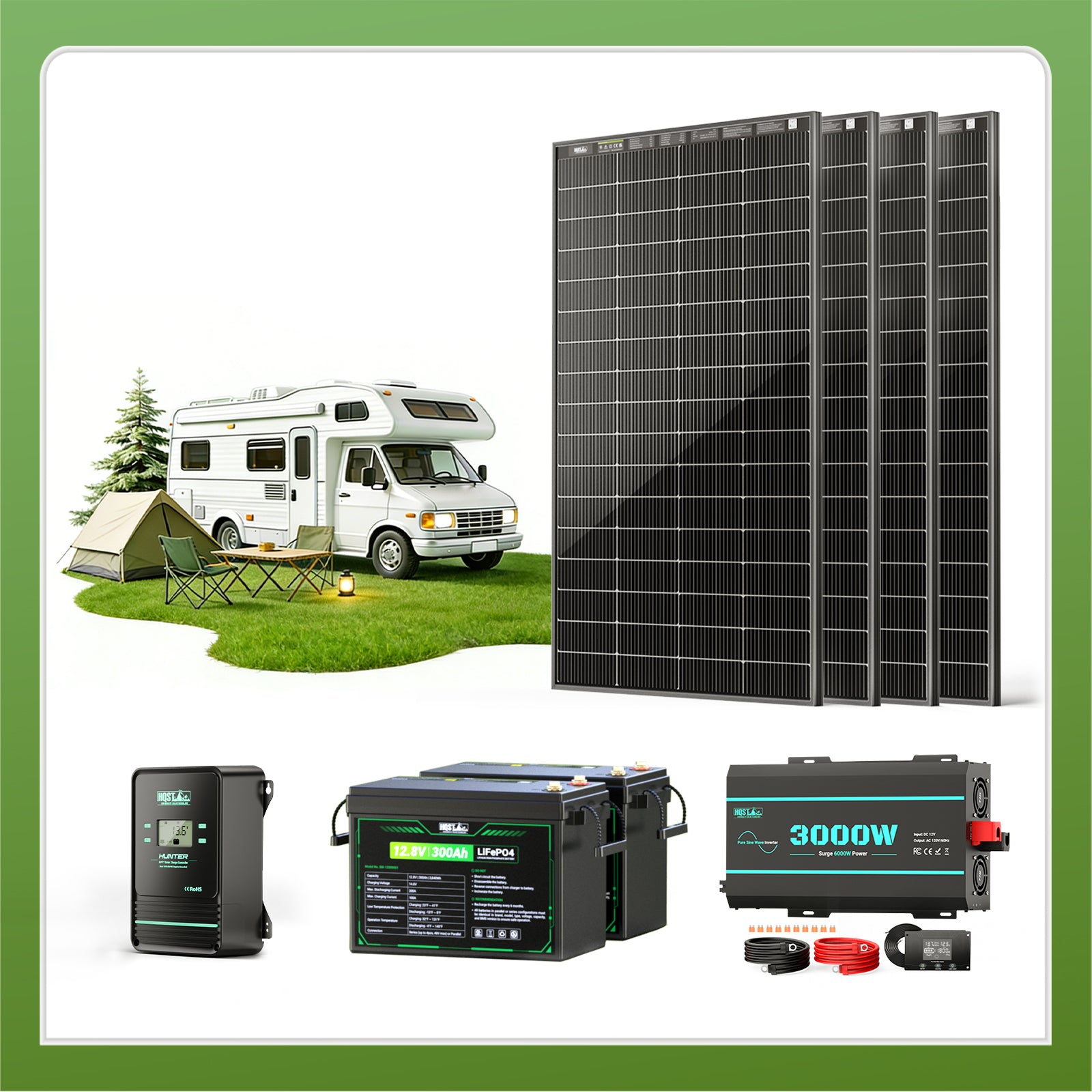 HQST RV Core Components Kit (800W | 7.68kWh)