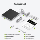 HQST 5W Solar Panel for Ring Stick Up & Spotlight Cam