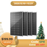 Bifacial 100W 12V 9BB Monocrystalline Solar Panel