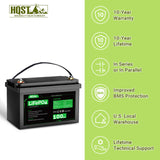 HQST 12V 100Ah LiFePO4 Lithium Iron Phosphate Battery(3 Pack)