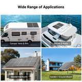 HQST 200W Compact N-Type Solar Panel | 25.4% Efficiency, 14.5% Lighter