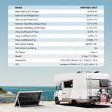 HQST Bifacial 200W 2 Packs 100W 12V 9BB Monocrystalline Solar Panel