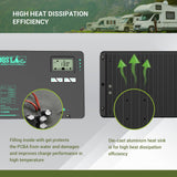 60A MPPT Solar Charge Controller with Li-Ion Battery Low Temp Protection, Parallel Charging, and Bluetooth