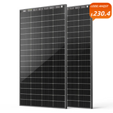 Bifacial 200 Watt N-Type 16BB Monocrystalline Solar Panel with All-Black Design