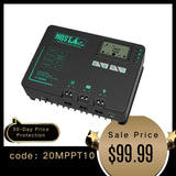 HQST 40A MPPT Solar Charge Controller with Parallel Charging & Bluetooth