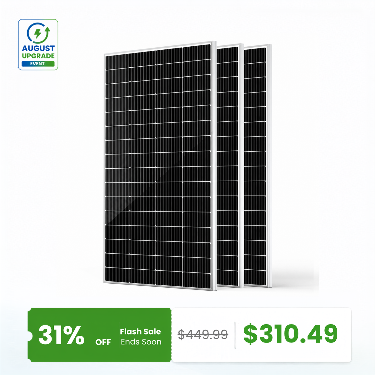 HQST 200W N-Type Solar Panel | 13% Smaller, 14.5% Lighter