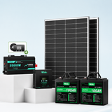 HQST 400W 12V RV Solar Kit with 200Ah LiFePO4 Battery