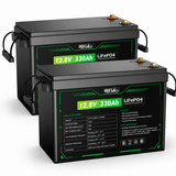HQST 12V 330Ah Mini LiFePO4 Battery | 4224Wh, 200A BMS