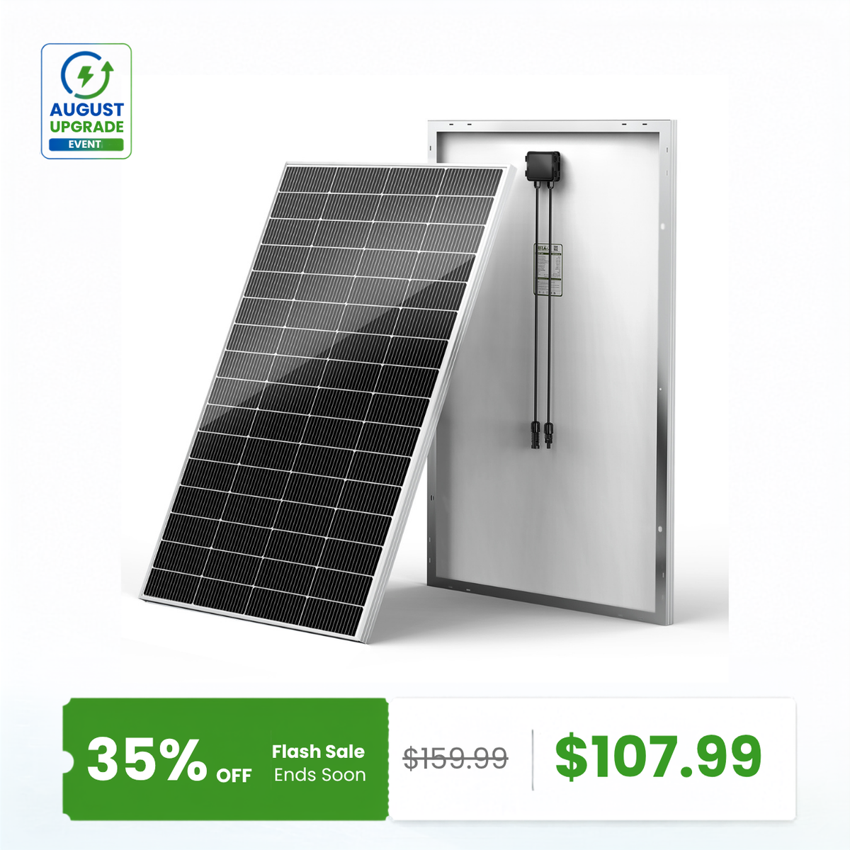 HQST 200W N-Type Solar Panel | 13% Smaller, 14.5% Lighter