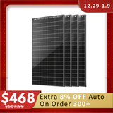 HQST Bifacial 200W N-Type 16BB Monocrystalline Solar Panel with All-Black Design
