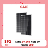 Traver Force 100W 12V 10BB Cell Monocrystalline Solar Panel