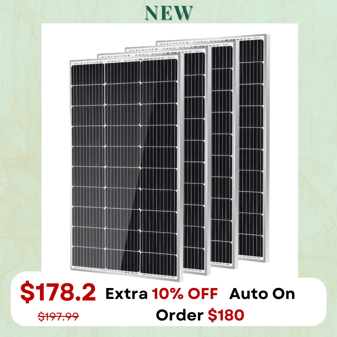 Traver Force 100W 200W 400W 12V 10BB Cell Monocrystalline Solar Panel