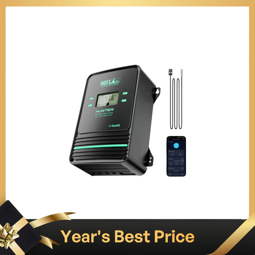 80A MPPT Solar Charge Controller with Smart APP Control, LiFePO4 Battery Low Temp Protection, and Parallel Charging